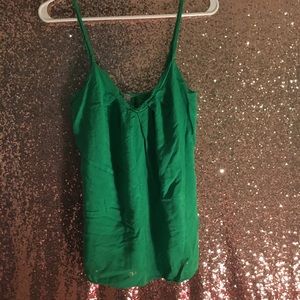 green tank top
